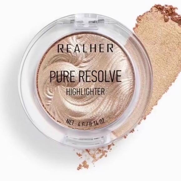 NEW RealHer Pure Resolve Highlighter - Champagne Beige Glow - Picture 2 of 8